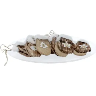 Adventskalender - Socken - braun - ca. 20 x 18 x 8 cm - Braun