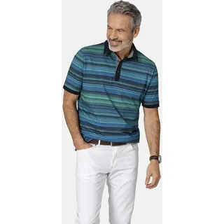 Poloshirt BABISTA "Poloshirt BELLAVETZI", Herren, Gr. L, grün (grün gestreift), Obermaterial: 100% Baumwolle CO., regular fit normal, ohne Ausschnitt, Shirts Poloshirt