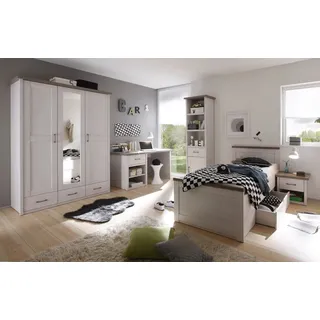 Begabino Jugendzimmer-Set »Luca«, Set, 4 St., Bett, Nachttisch, Schrank und Schreibtisch,