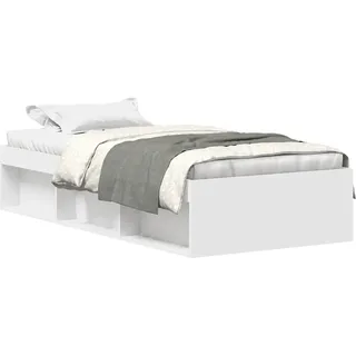 vidaXL Bettgestell Weiß 90x200 cm - Weiß