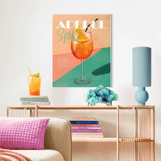 Reinders! Bild mit Rahmen "Aperol Time", farbe bild(er): orange