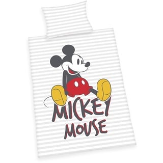 Herding Disney Mickey Baby Bettwäsche 40 x 60 und 100 x 135 cm