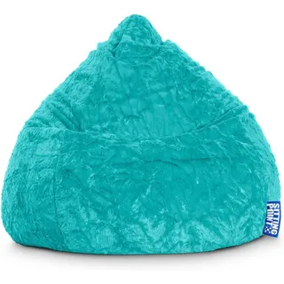 Sitting Point Sitzsack Fluffy 220 l Türkis