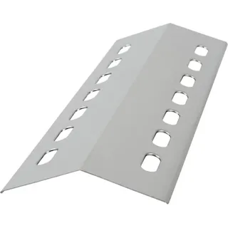 BBQ-Toro Edelstahl Brennerabdeckung für Gasgrill, 41 x 14 cm, Silber, Flammenblech - Silber