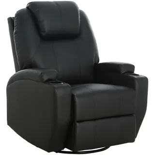 P & B Massagesessel , Schwarz , Textil , 86x110x96 cm , Relaxfunktion, Massagefunktion , Wohnzimmer, Sessel, Massagesessel