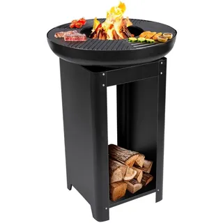 ARTI CASA Grillplatte 61 x 90 cm Metall schwarz