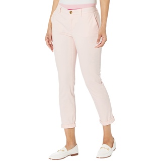 Tommy Hilfiger Damen Hampton Chinohose mit lockerer Passform (Standard und Übergröße) Hose, Ballerina Pink, 4