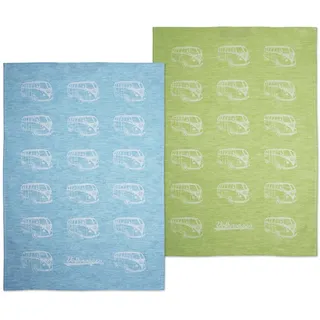 VW Collection T1 Bulli Bus Geschirrtuch 2er Set im