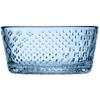 Iittala Tundra Schale aus hochwertigem Glas, in der Farbe Aqua, Fassungsvermögen ca. 250ml, spülmaschinengeeignet, Dessertschale, Oiva Toikka, 1076150
