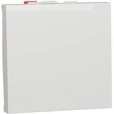 Unica Taster NO – 10 A – Connecx rapid – 2 Mod – Weiß