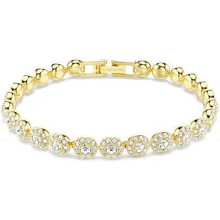 Swarovski Una Angelic Armband, Weiß, Goldlegierungsschicht