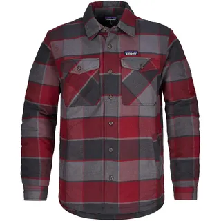 Patagonia M's LW Insulated Fjord Flannel Shirt - Warmes Hemd mit Kunstfaserisolation - William Ink Black