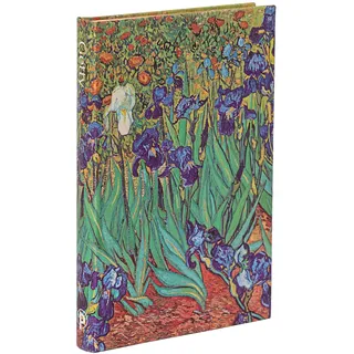 Notizbuch Van Goghs Schwertlilien Mini Liniert: Hardcover mit Elastikbandverschluss (Van Gogh's Irises)