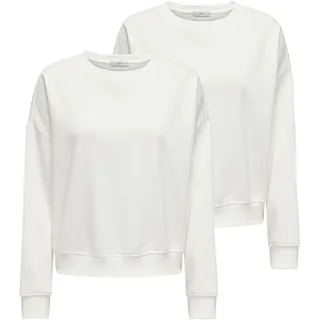ONLY Sweatshirt »Sweatshirt ONLSWEAT LIFE CREW OVERSIZE SWT 2P 2er Pack«