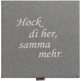 David Fussenegger Multifunktionskissen , Dunkelgrau , Textil , Füllung: Faserbällchen , 40x40 cm , Heimtextilien, Wohntextilien, Kissen, Zierkissen