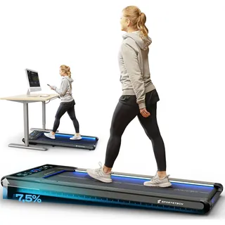 Sportstech Laufband sWalk | LED-Feedback | 1-8 km/h Geschwindigkeit - Grau