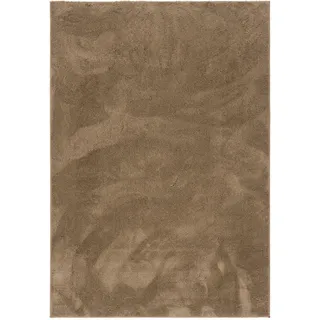 Pergamon Silky Hochflorteppich 140 x 200 cm Braun