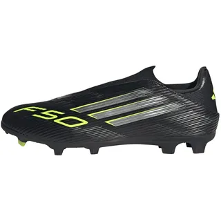 F50 League Laceless FG/MG Core Black / Iron Metallic / Lucid Lemon 48 2/3
