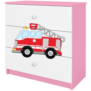 Raumhirsch Furniture Kommode Babydreams Löschzug 81/81/41 , Rosa , Holzwerkstoff , 81x81x41 cm , Babymöbel & Kindermöbel, Babyzimmer, Babyregale & Kinderregale