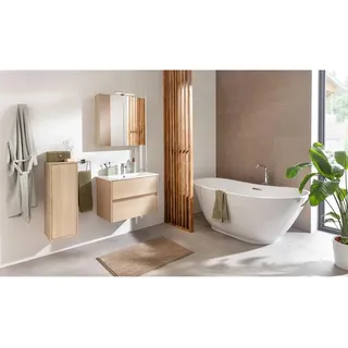 Fackelmann Spiegelschrank Compact Line 70 cm x 68 cm x 15,6 cm Eiche