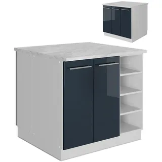 Vicco Kochinsel Fame-Line 90 x 82 x 60 cm Dunkelblau