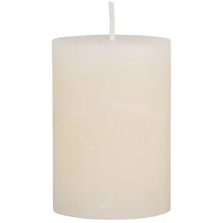 Chic Antique Macon rustikale Stumpenkerze versch.Farben und Größen Kerze Antik NEU Altarkerzen 100 % Paraffin lange Brenndauer (Creme, 10x7 cm)