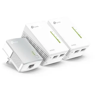 TP-Link AV500 WLAN Powerline Extender TL-WPA4220T Network Kit 500 Mbps 3 Adapter