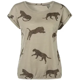 LASCANA T-Shirt »mit Leoparden-Motiv« aus weicher Viskose-Qualität, bunt