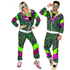 80'S PARTY ANIMAL SHELL SUIT (jacket, pants) - (XXL)