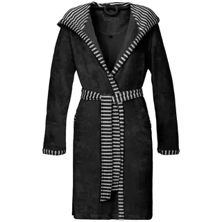 Vossen Bademantel , Schwarz , Textil , Uni , female , ISO 9001, Fkt, Made in Austria, Oeko-Tex® Standard 100 , angenehm warm, hochwertige Qualität , Heimtextilien, Badtextilien, Bademäntel, Bademäntel Damen
