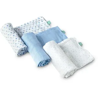 Koala Babycare Soft Touch 80x80 Cm Musselin 3 Einheiten - Blue - One Size