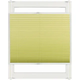 Homeware Plissee , Grün , Textil , Uni , 50x130 cm , Länge universell einstellbar , Heimtextilien, Vorhänge, Plissees