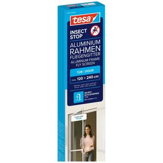 Tesa Insektenschutz-Tür Insect Stop ALU Comfort 120 x 240 cm Weiß