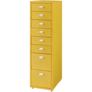 [en.casa] Kökar Schubladenschrank 28x109x41 cm Gelb
