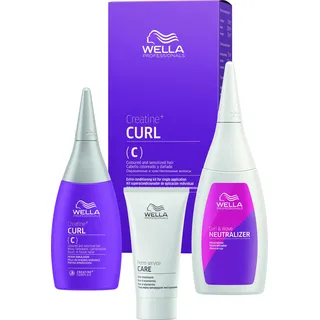 Wella Texture Plex Creatine+ Curl N Emulsion 75 ml + Care Pre Treatment 30 ml + Curl & Wave Neutralizer 100 ml Geschenkset