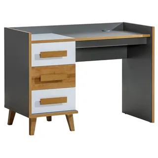 Furniture24 Schreibtisch WERSO W-8 mit 3 Schubladen,Arbeitstisch, Laptoptisch, Schülerschreibtisch, Computertisch, Kinderschreibtisch, Jugendschreibtisch