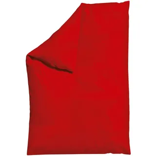 schlafgut Woven Satin Bettwäsche Bettbezug 135x200 - 140x200 cm red-deep