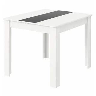 VCM Küchentisch 80 x 80 cm grau/weiß