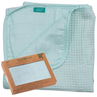 Urban Kanga Babydecke Waffelpique Musselin Kuscheldecke 100x70 cm
