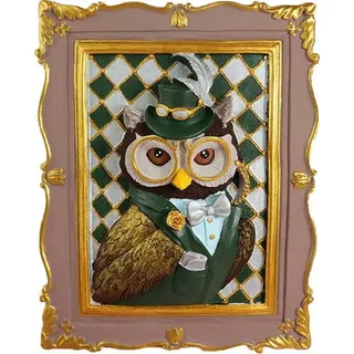 3D-Gemälde - Basrelief der weisen Eule