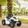 Kindermotorrad 6V Elektro Kinderquad weiß 40x44 5x73 cm