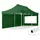 Faltpavillon 3 x 6 m inkl. 2 Seitenteile Dunkelgrün