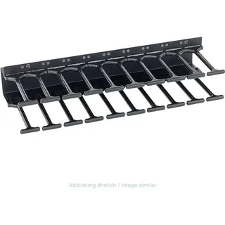 19" vyvazovací panel 42U - Heben, dvouadý erný