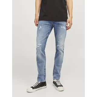 JACK & JONES Slim-fit-Jeans »JJIGLENN JJFOX AM 496 NOOS« Jack & Jones Blue Denim