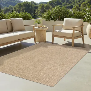 Tapiso Teppich Verano In-Out-Door Modern Beige Küche Balkon 60 x 200 cm - Beige