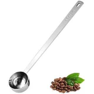 1 Stück Kaffeelöffel Portionierer,Edelstahl Kaffeemesslöffel,Langem Griff messlöffel 15ml, Kaffeeportionierer