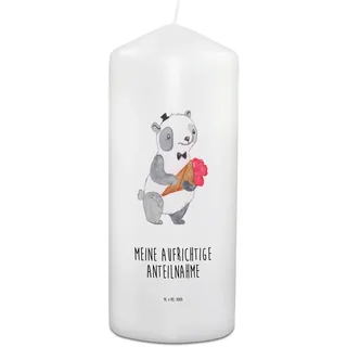 Mr. & Mrs. Panda Kondolenzkerze Panda Anteilnahme - Trauer, Beerdigung, Ewiglicht, Beileidskerze, Trauerlicht Kerze, Kondolenz, Für Verstorbene, Beileid, Trauerkerze