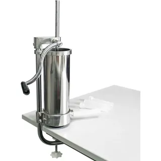 Wiltec Wurstfüllmaschine mit 3,5L Fassungsvermögen für Wurstbrät Wurstmaschine zum Bratwurst selber machen