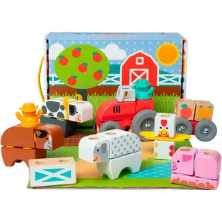 Spin Master Melissa & Doug Blockables Bauernhof Bauset