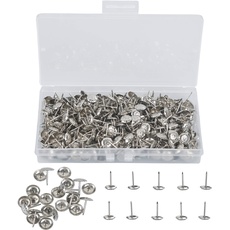 400 Stück Polsternägel antike ziernägel Polster Tacks Reißzwecken Möbel Dekorative Nägel DIY Dekorative Nägel Vintage Pins Sofa Möbel Nägel (Silber 11mm * 16mm)